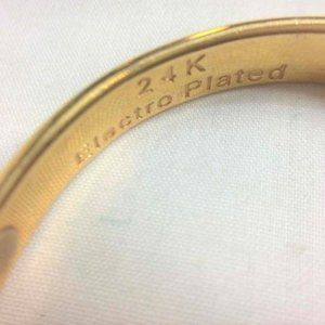 vintage 24k electro plated bracelet